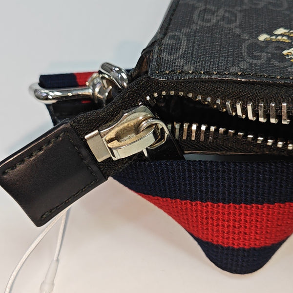 GG Supreme Monogram Coated Canvas Black