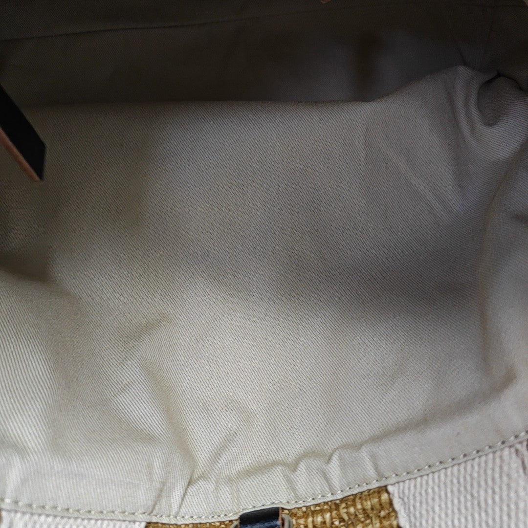 Straw Tote Bag Brown