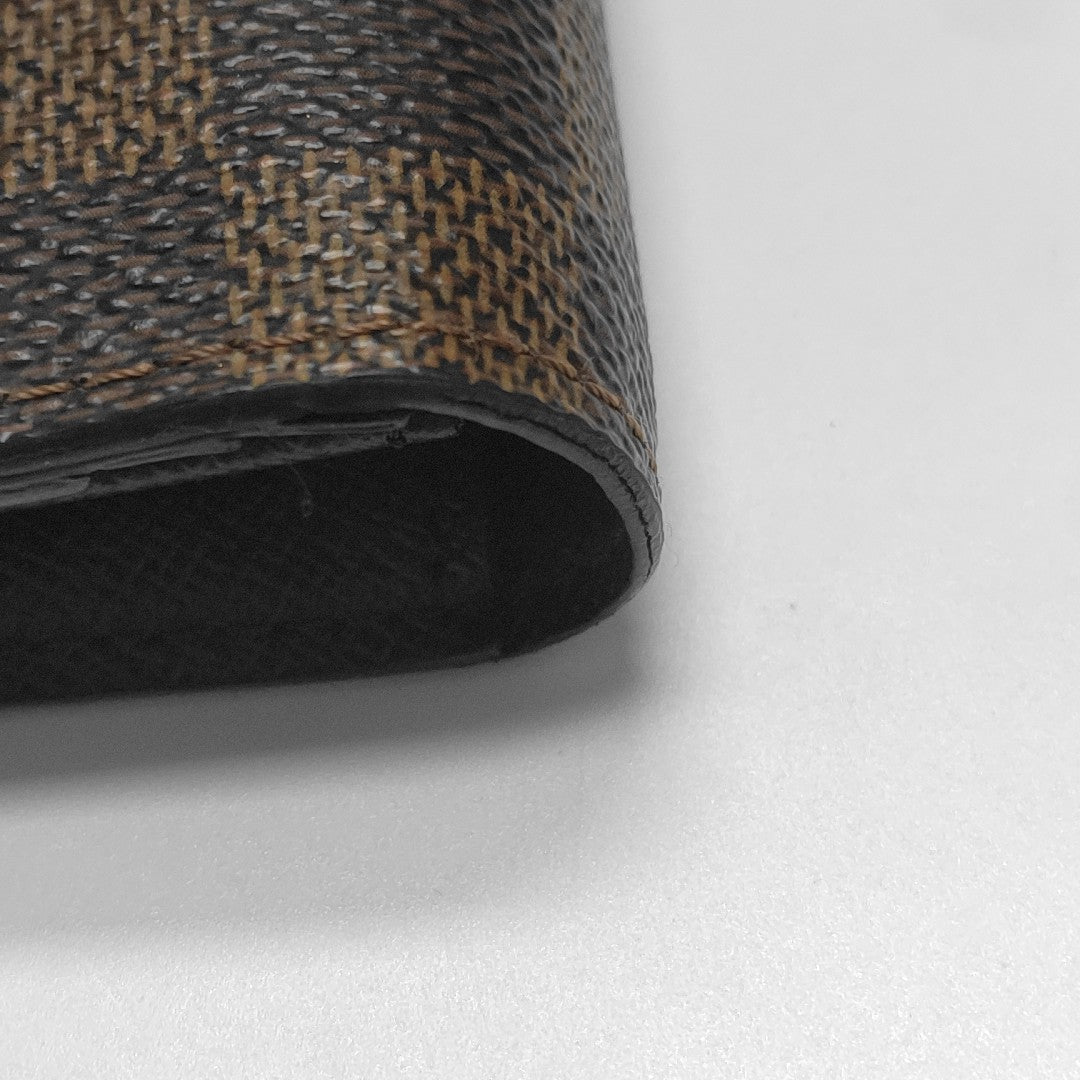 Damier Ebene Coated Canvas Wallet Brown