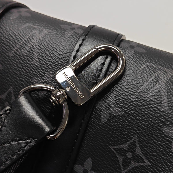 KEEPALL 25 Monogram Coated Canvas Black