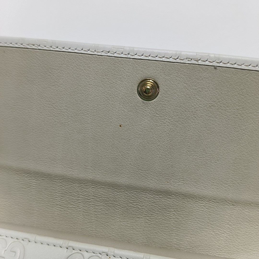 Signature Monogram Calfskin White Wallet