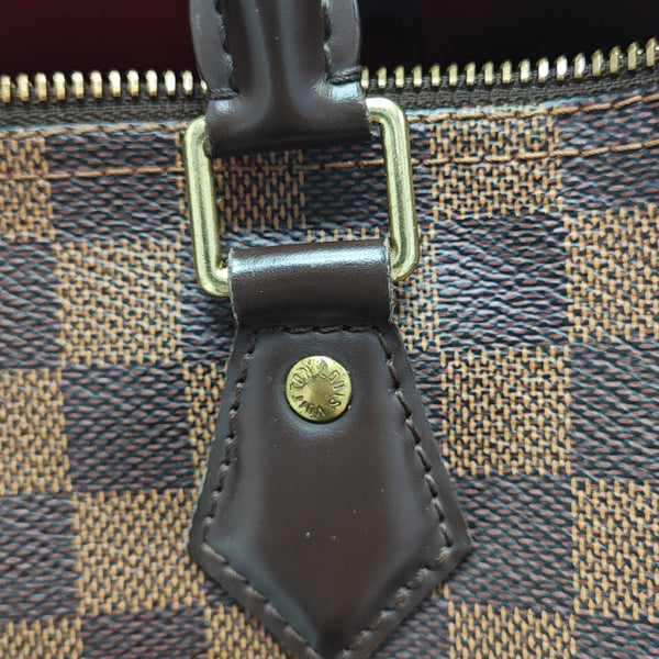 SPEEDY 30 Damier Ebene Coated Canvas Brown