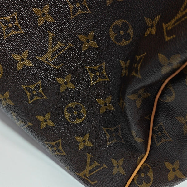 SPEEDY 30 Monogram Coated Canvas Brown
