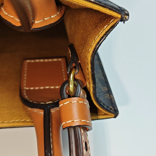 CABAS CELINE Mini Coated Canvas Brown