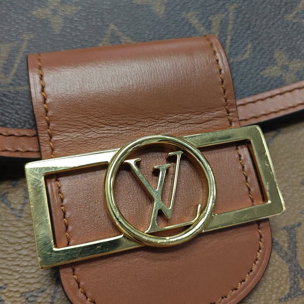 DAUPHINE Mini Monogram Coated Canvas Brown