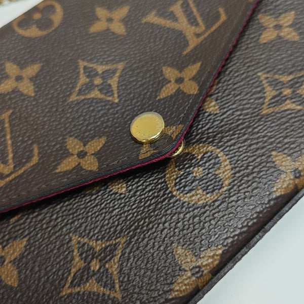 FÉLICIE Monogram Coated Canvas Brown