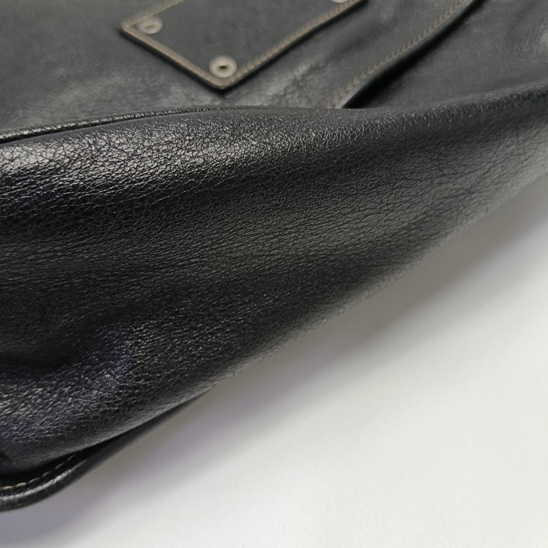 Calfskin Shoulder Bag Black