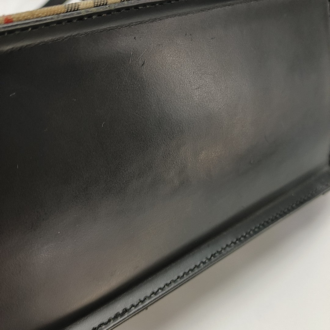 Calfskin Top Handle Bag Black