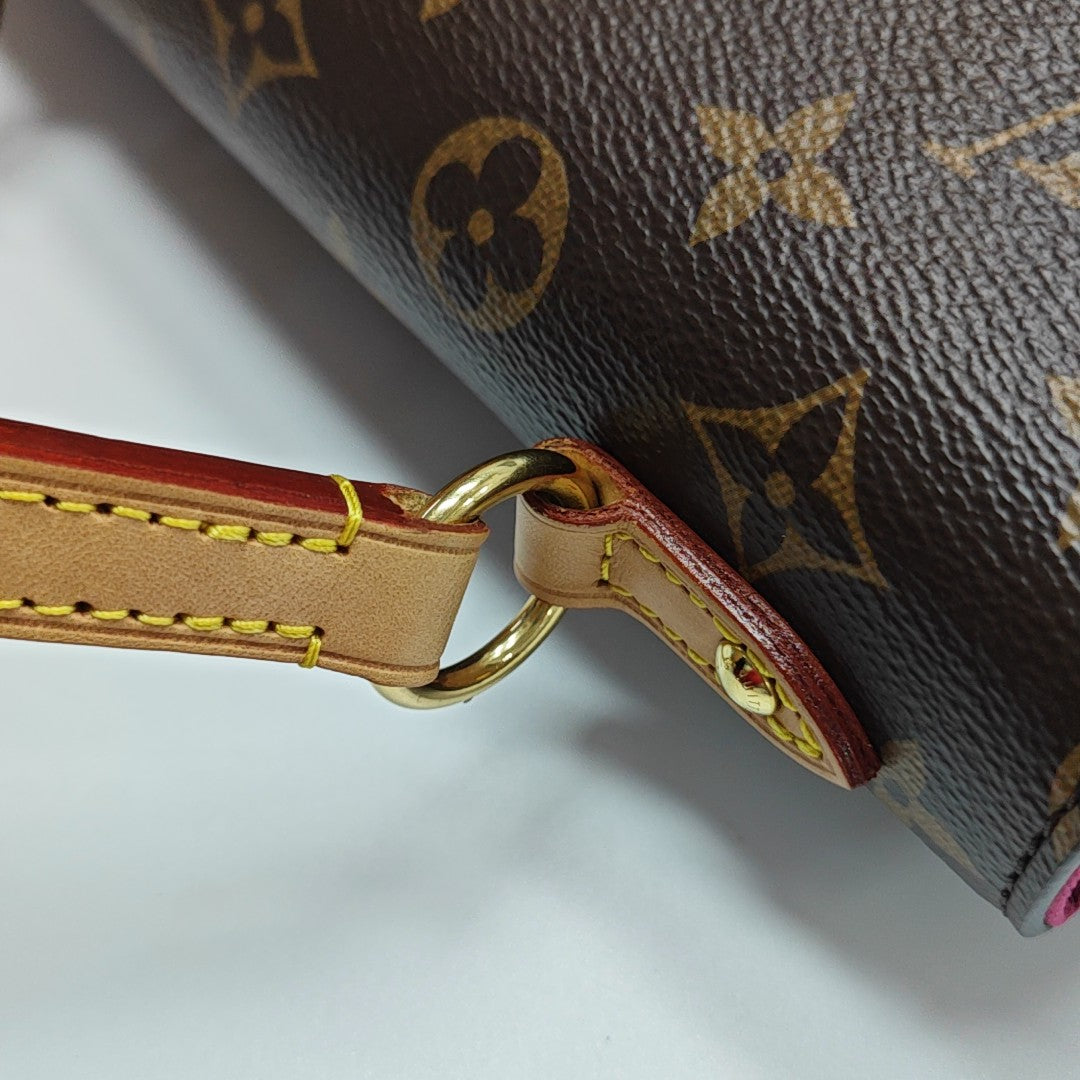 CLUNY BB Monogram Coated Canvas Brown