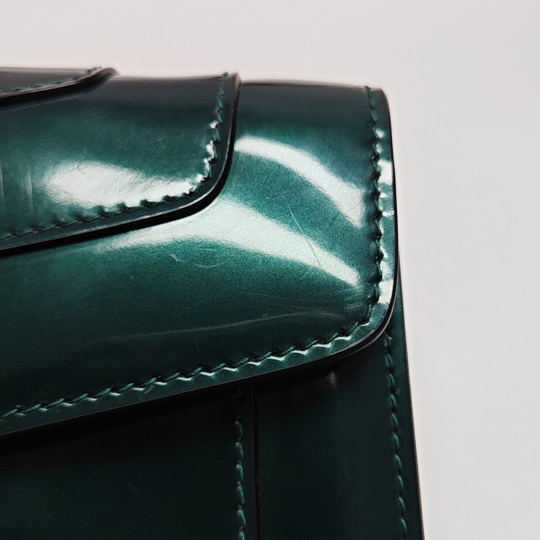 SERPENTI FOREVER Small Patent Leather Green
