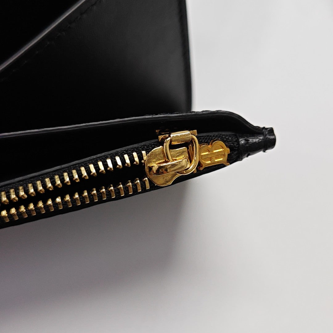Calfskin Shoulder Bag Black