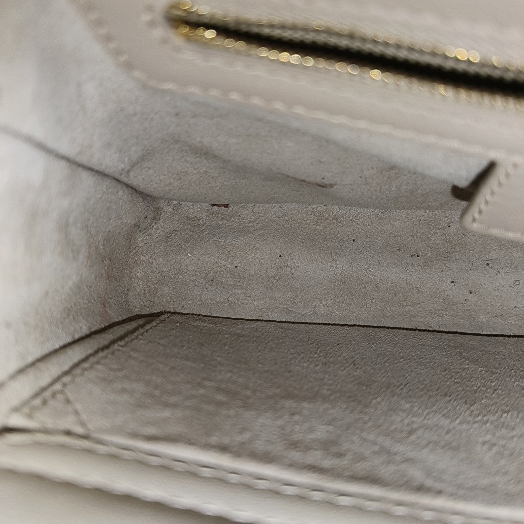 Jolie Small Cannage Calfskin Beige
