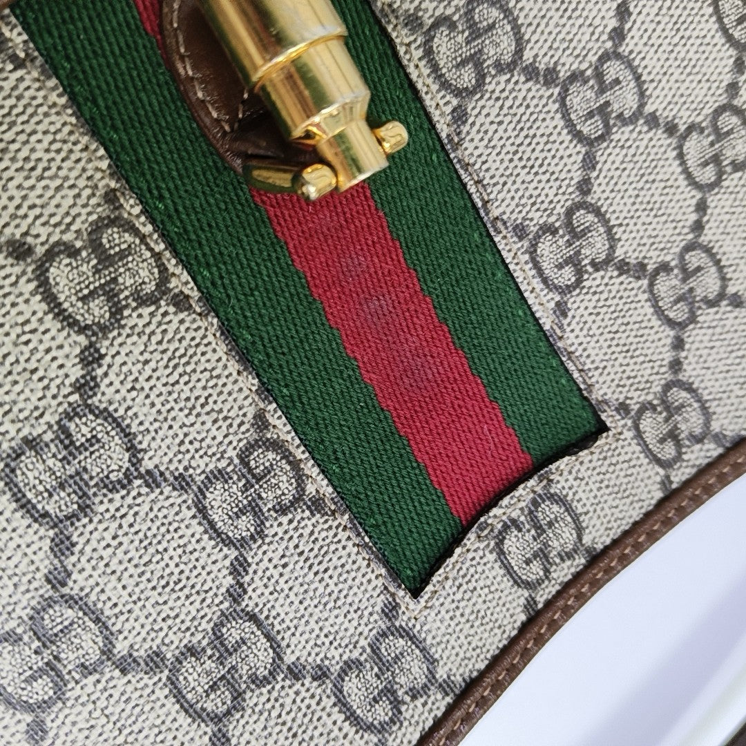 Jackie 1961 Mini Monogram Coated Canvas Beige