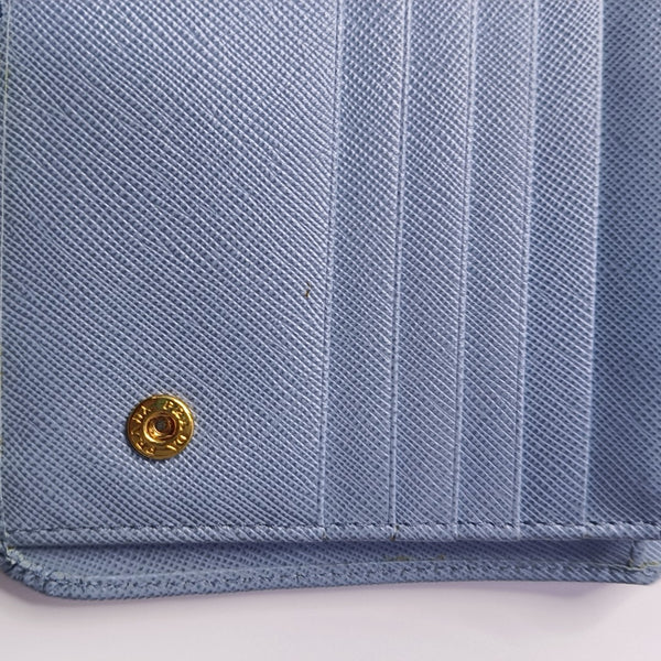 Saffiano Calfskin Wallet Blue