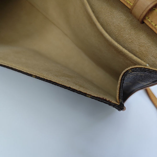 TWIN GM Monogram Coated Canvas Brown