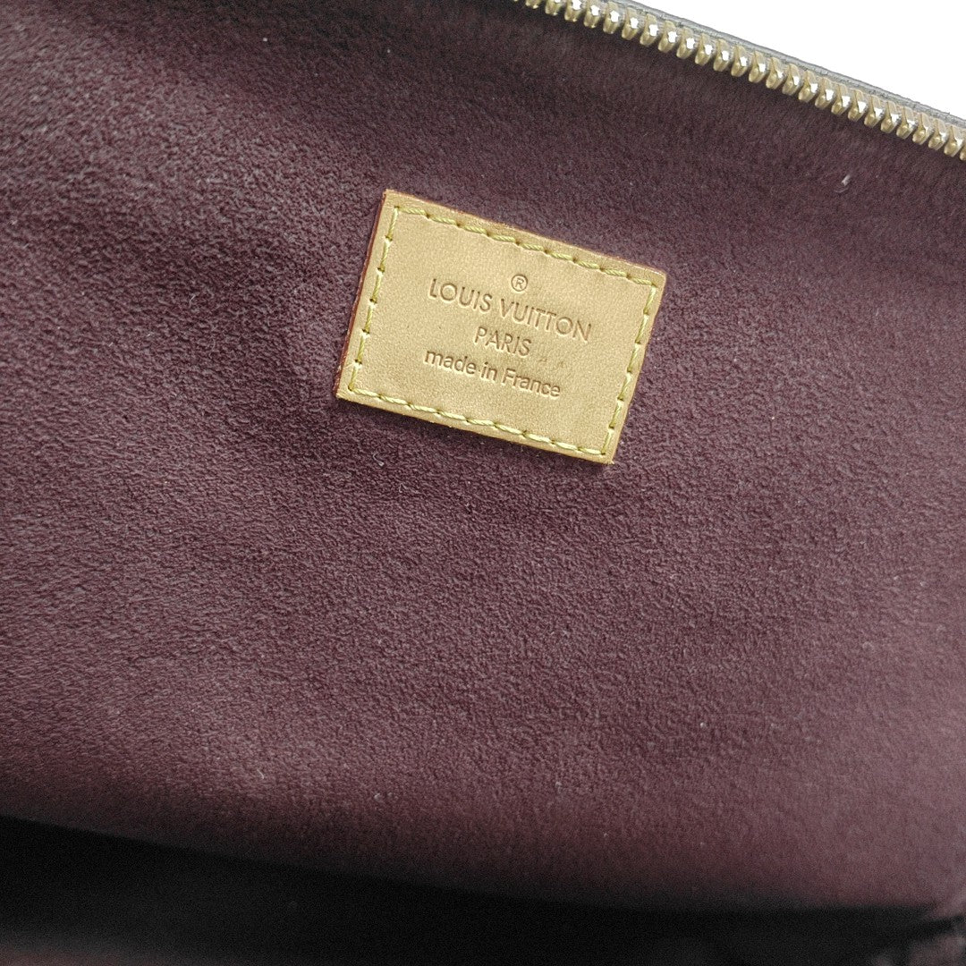 MARAIS MM Monogram Coated Canvas Brown