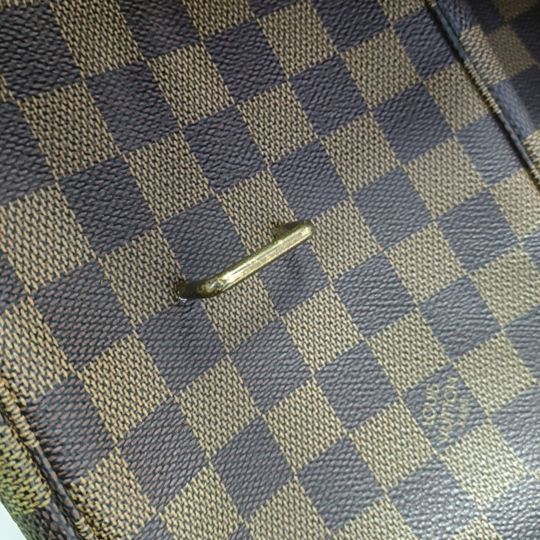 BROADWAY Damier Ebene Coated Canvas Brown