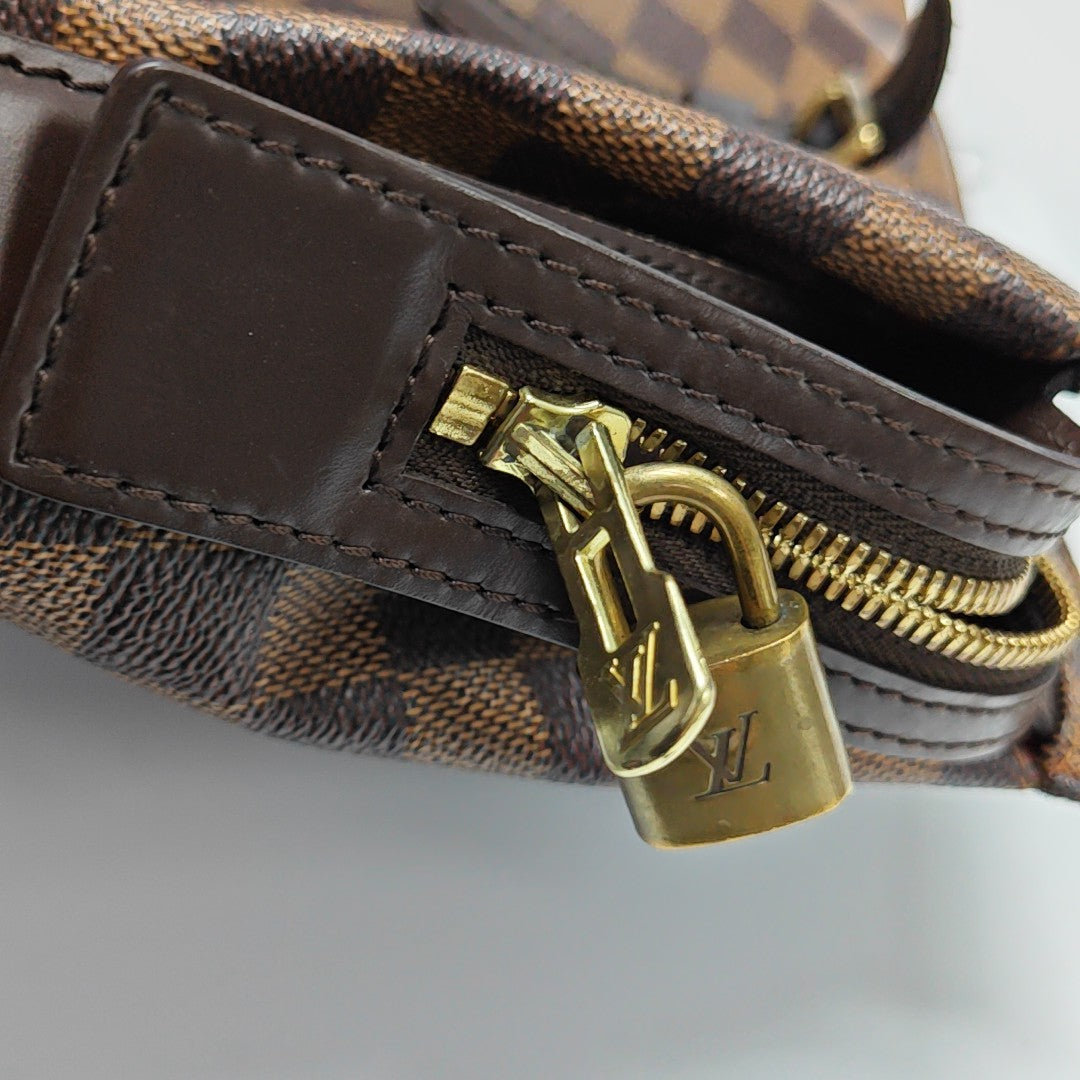 CHELSEA Damier Ebene Coated Canvas Brown