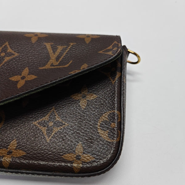 FÉLICIE Monogram Coated Canvas Brown