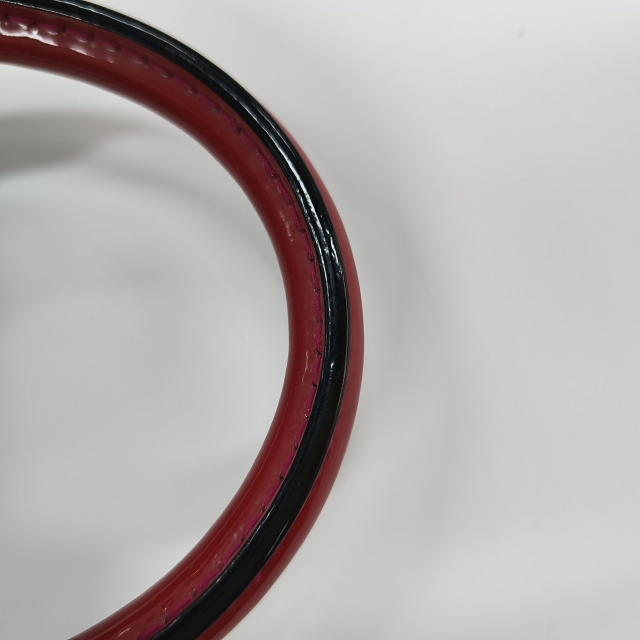 ALMA BB Monogram Patent Leather Red