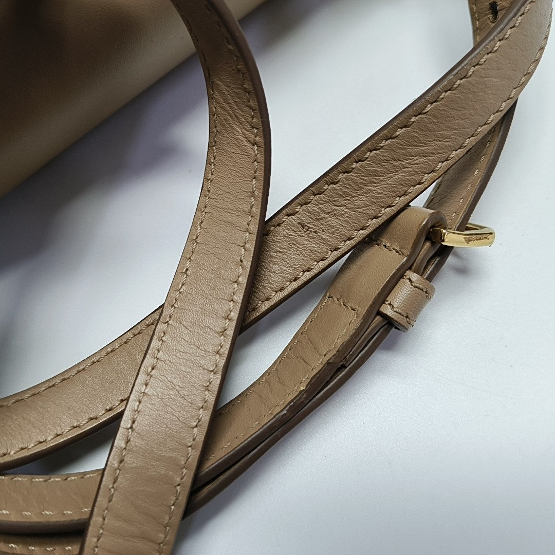 TB Small Calfskin Beige