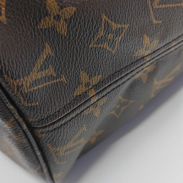 NEVERFULL MM Monogram Coated Canvas Brown