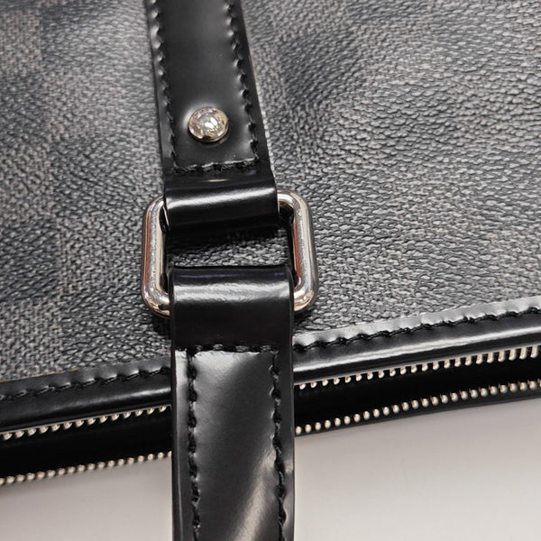 TADAO MM Damier Graphite Coated Canvas Gray