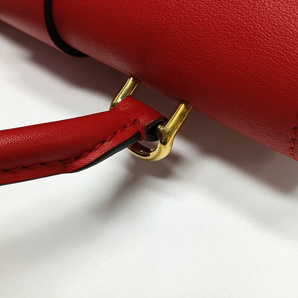 LOCKY BB Monogram Coated Canvas Red