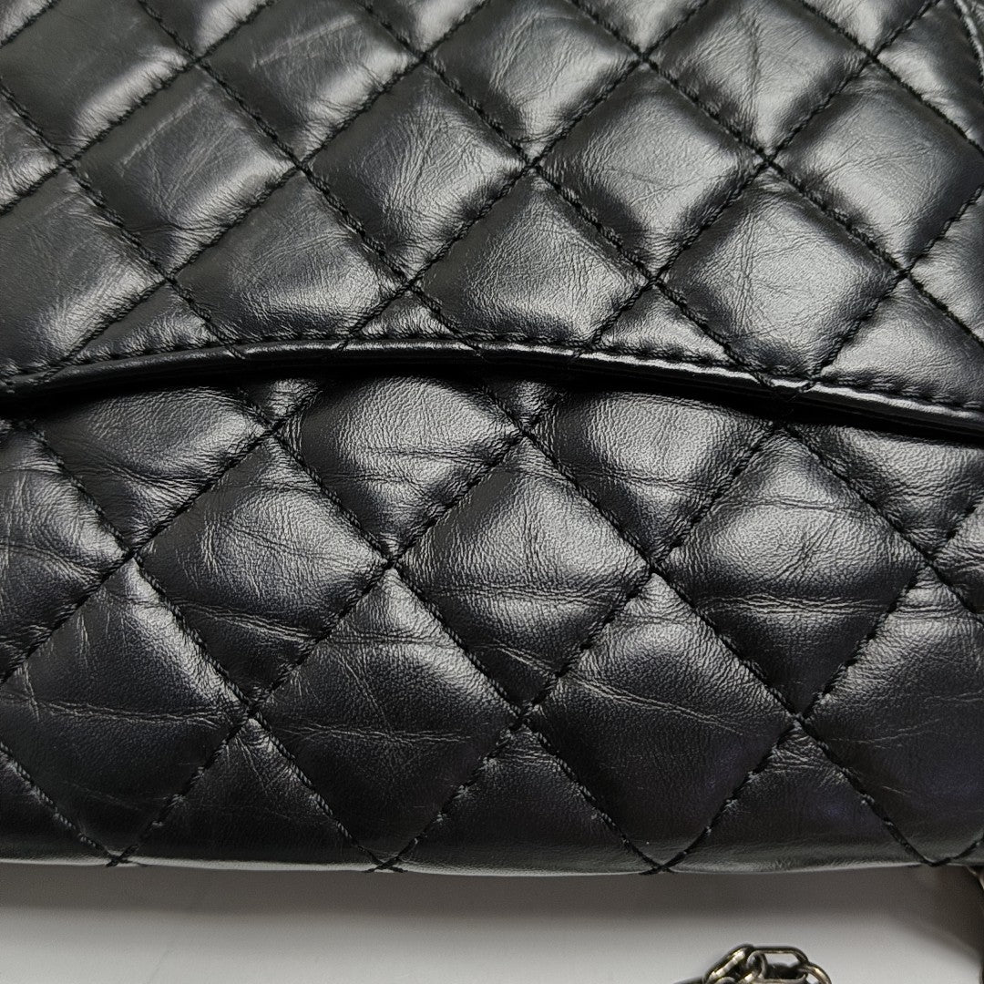 2.55 225 (small) Quilted Calfskin Black