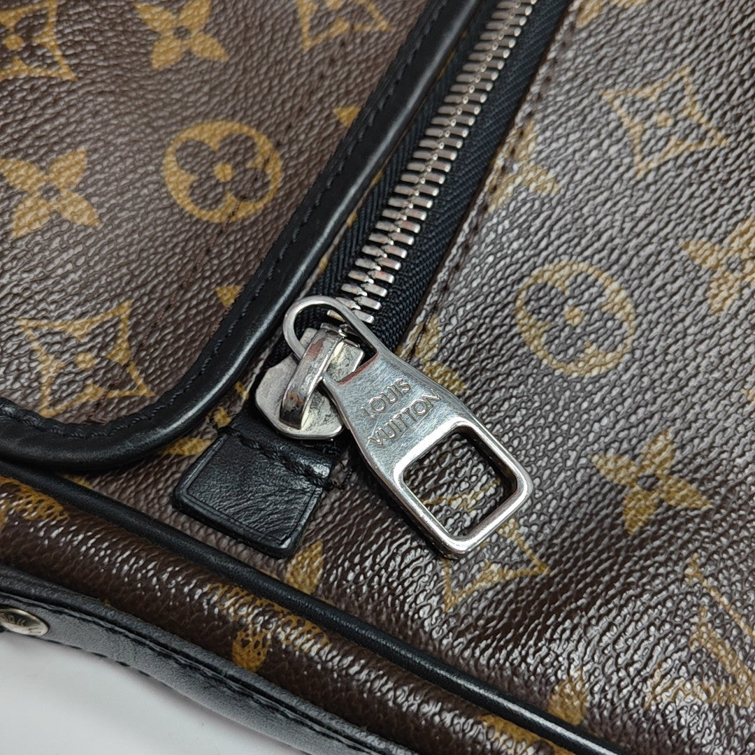 Monogram Coated Canvas Shoulder Bag Brown