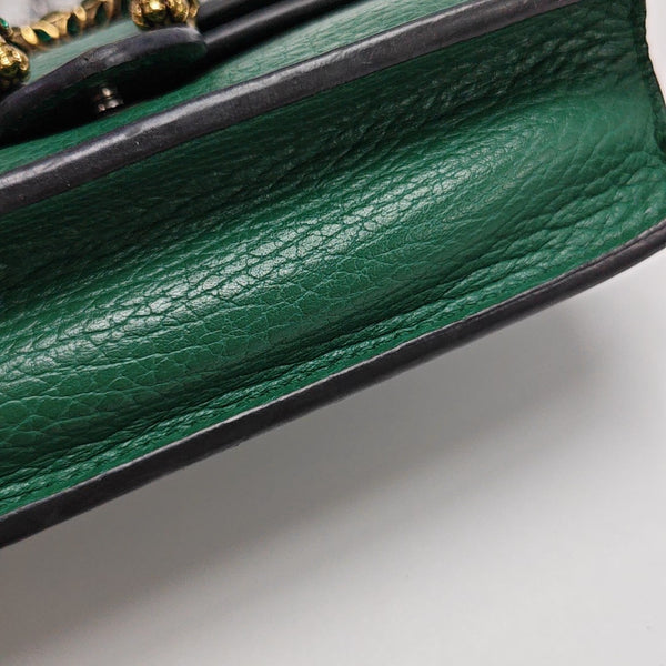 Dionysus Super Mini Calfskin Green