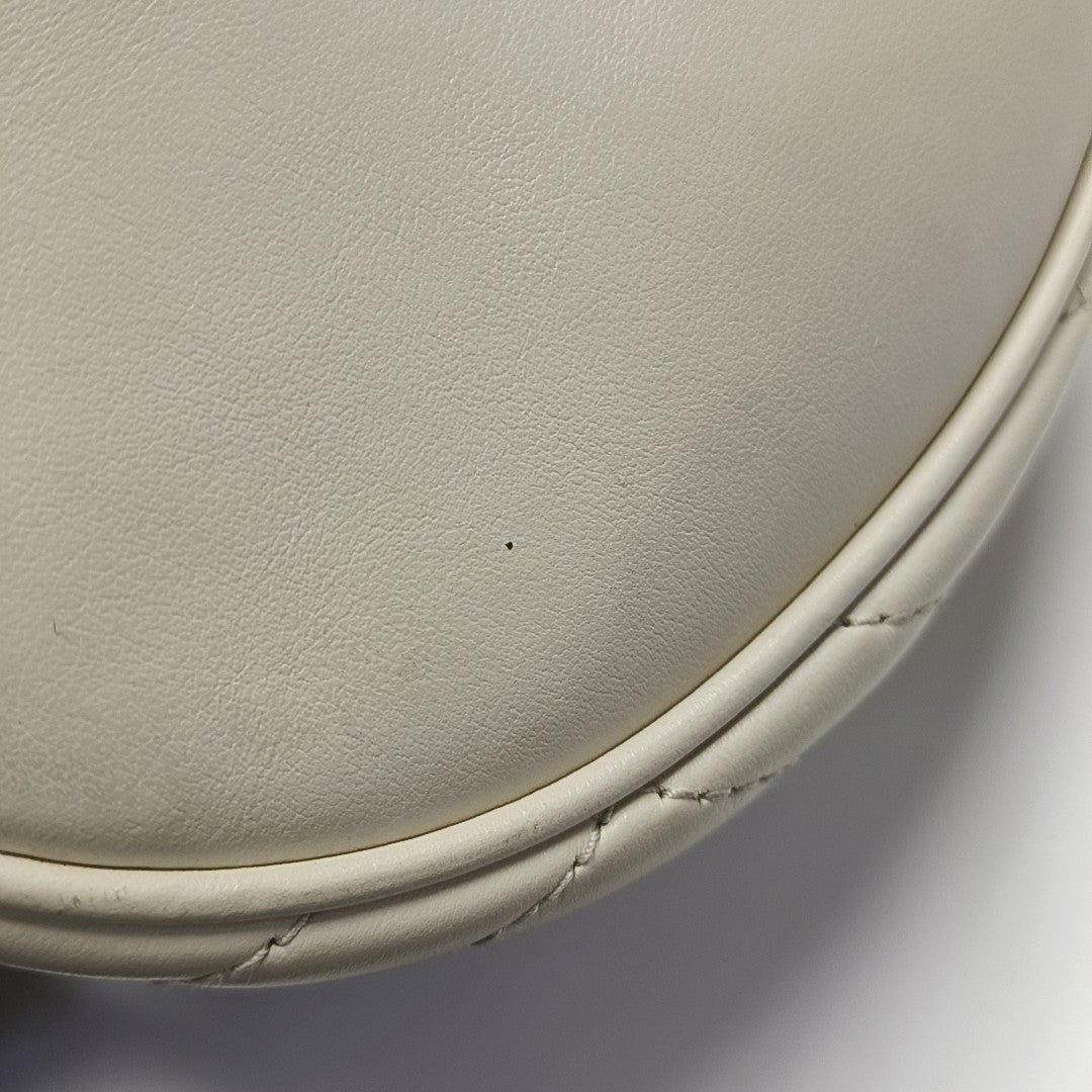 GG Marmont Mini Quilted Calfskin White