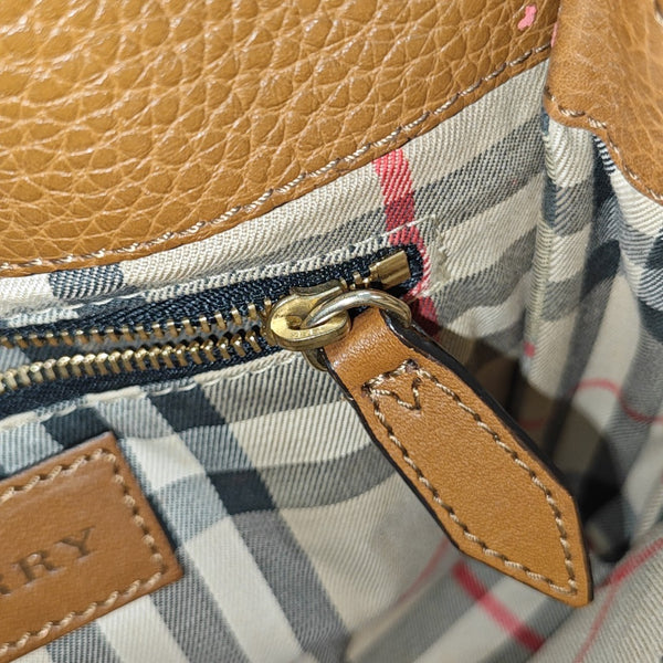 Calfskin Shoulder Bag Brown
