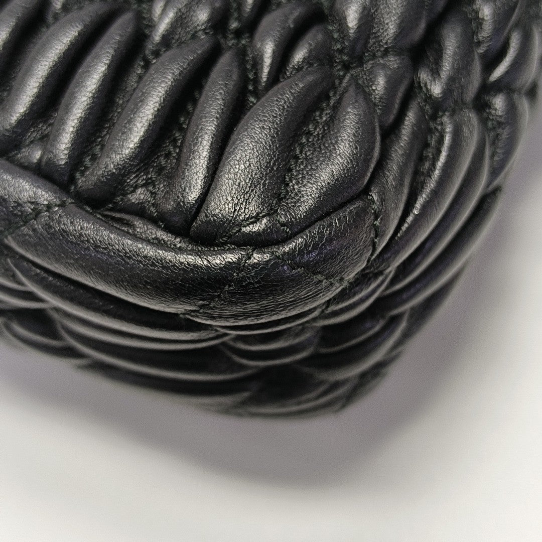 Crystal Quilted Lambskin Black