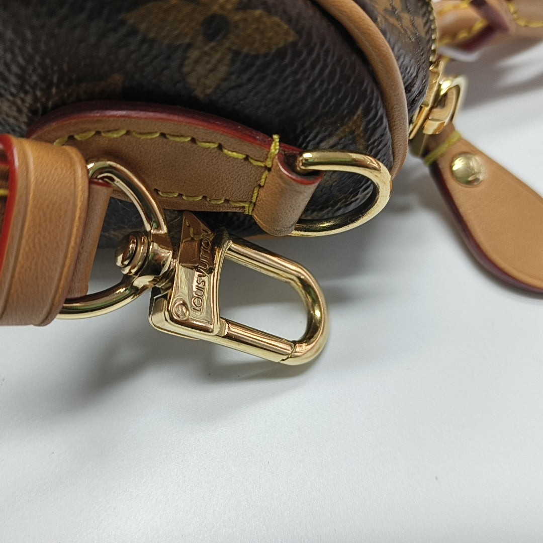 SPEEDY Nano Monogram Coated Canvas Brown