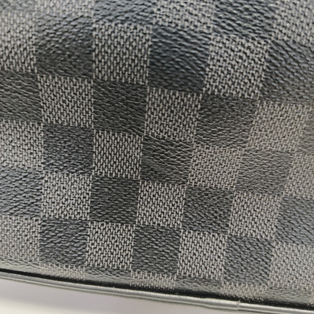 ALPHA Damier Graphite Coated Canvas Gray