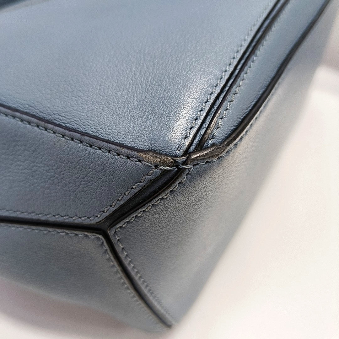 Puzzle Small Calfskin Blue
