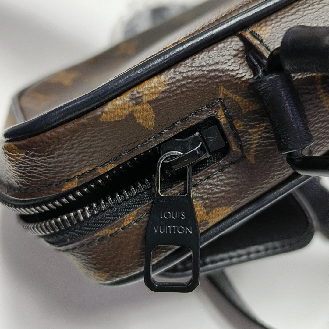 CHRISTOPHER Monogram Coated Canvas Brown