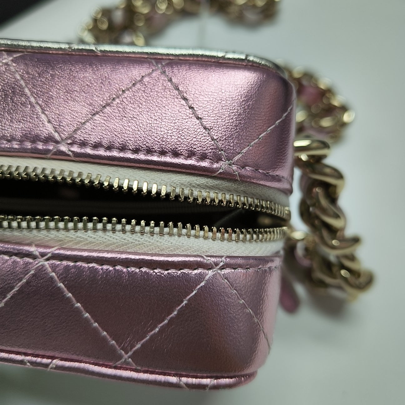 Quilted Calfskin Shoulder Bag Multicolor