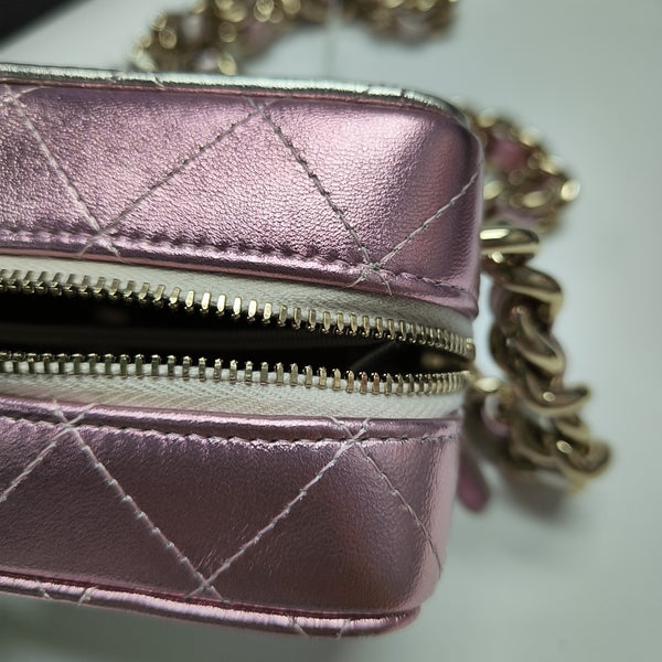 Quilted Calfskin Shoulder Bag Multicolor