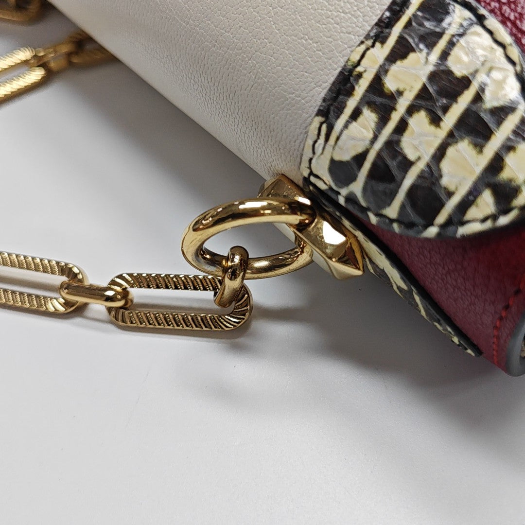 Calfskin Shoulder Bag White