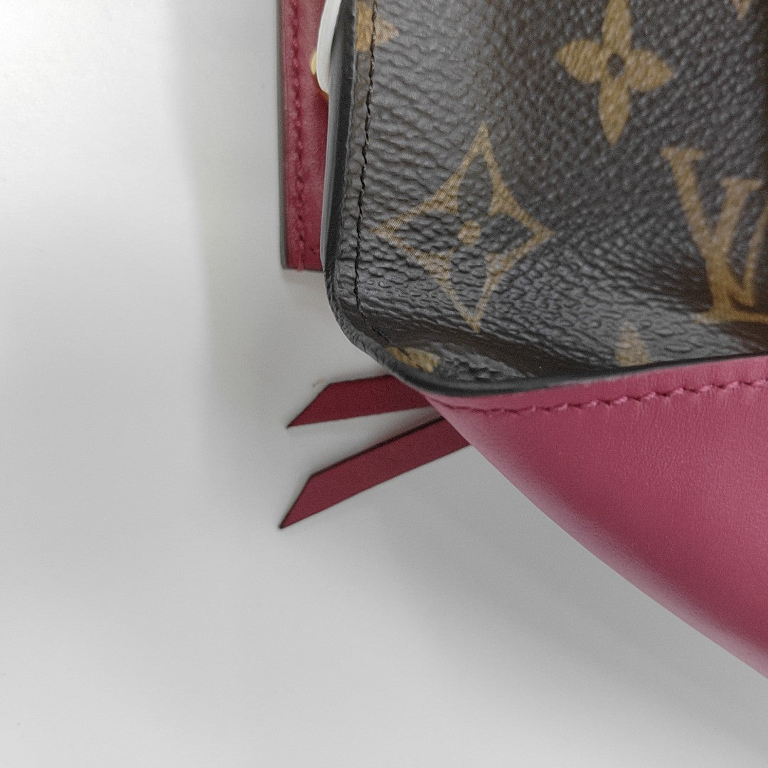 FLORE Monogram Coated Canvas Brown