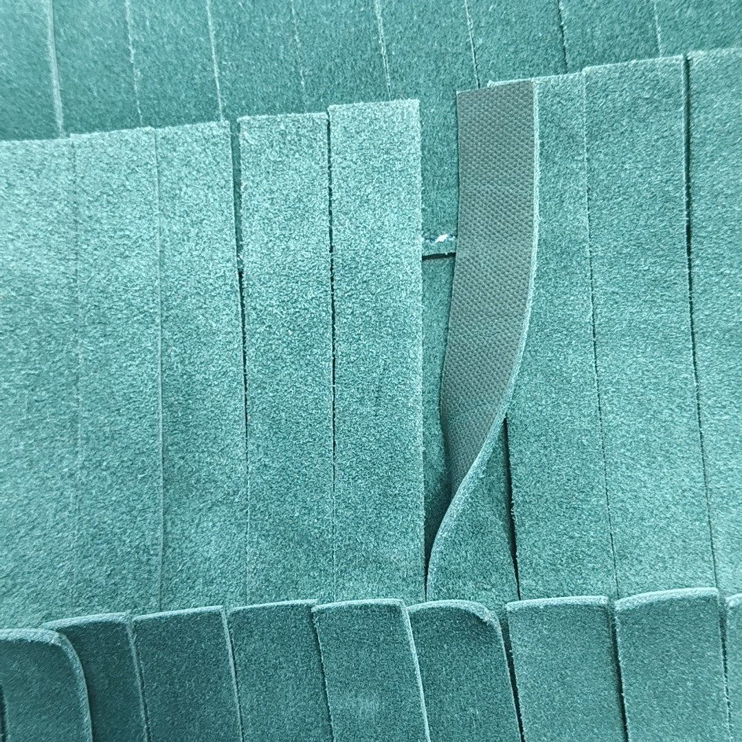 Suede Clutch Green