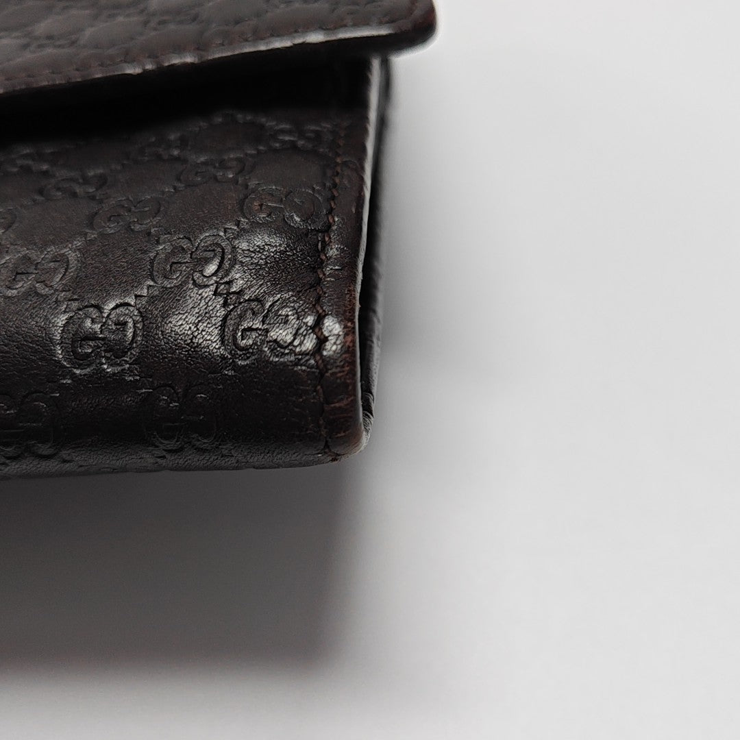 Ligne Shima Monogram Calfskin Brown