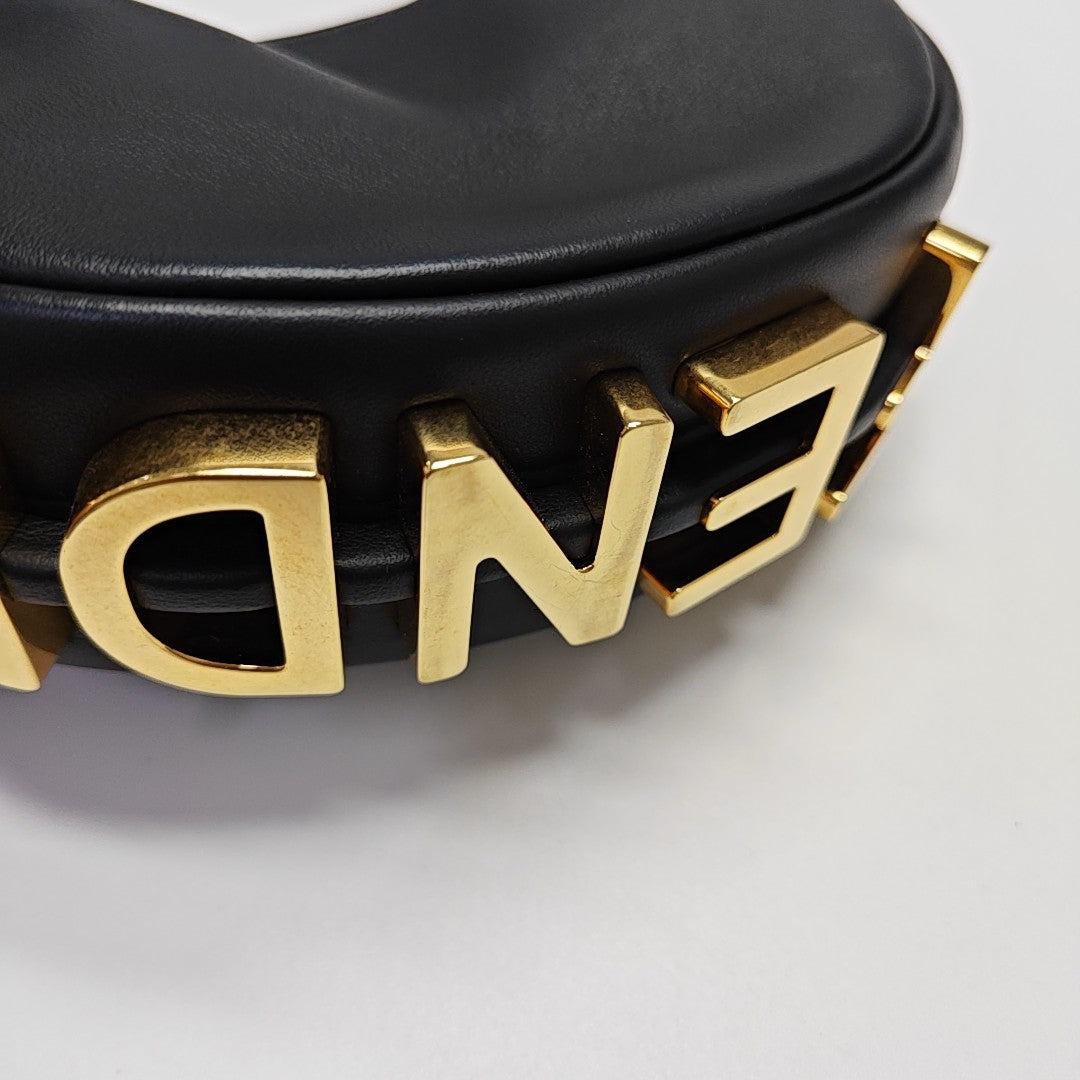 Calfskin Top Handle Bag Black