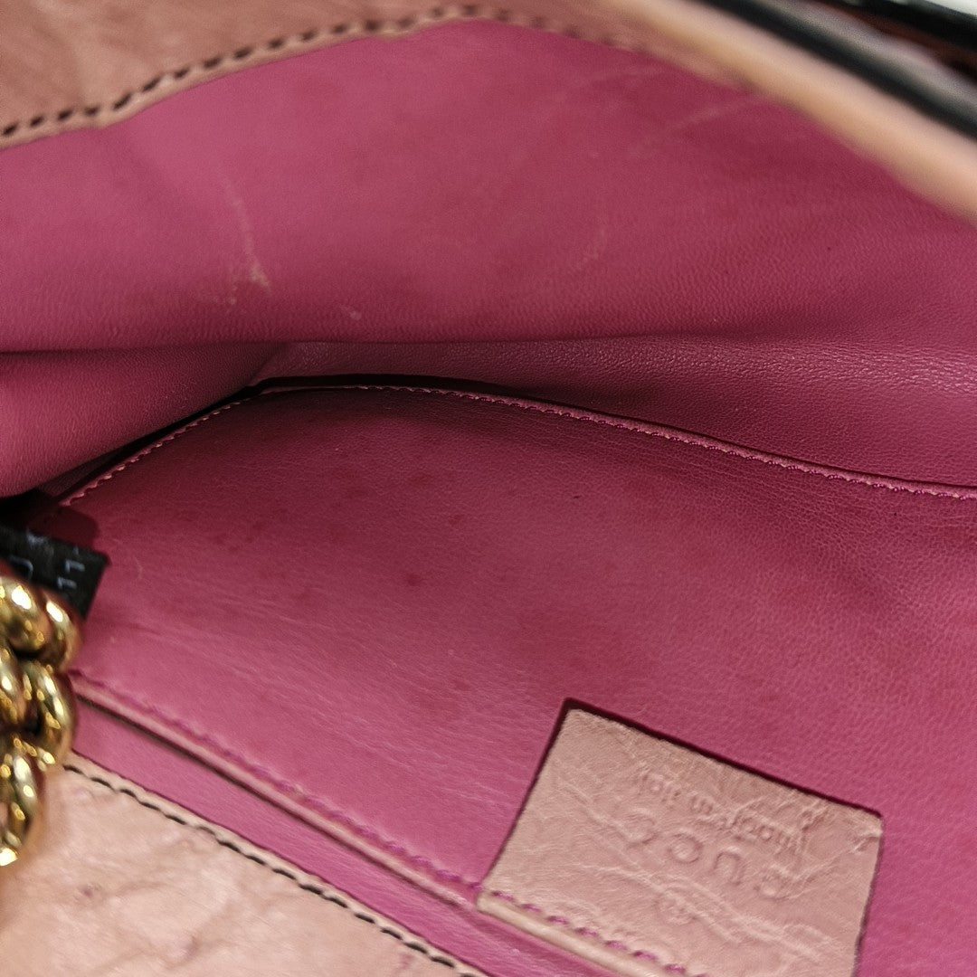 Emily Chain Ostrich Pink