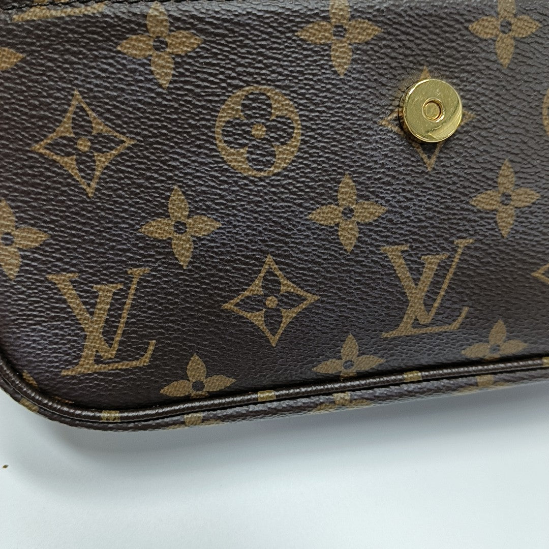 IVY Monogram Coated Canvas Brown