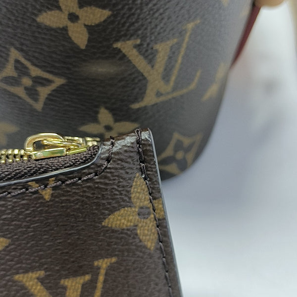 ALL IN Monogram Coated Canvas Brown