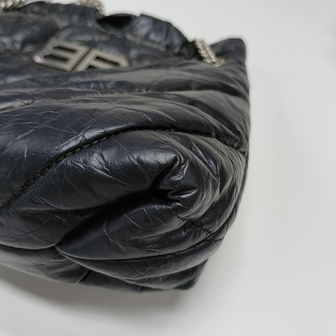 Crush Quilted Calfskin Black