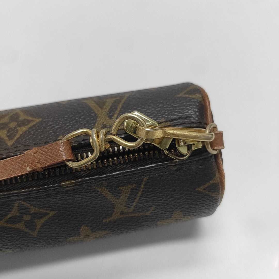 PAPILLON Mini Monogram Coated Canvas Brown